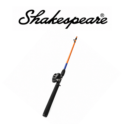 Shakespeare Catch More Fish™ Spincast Rod & Reel Combo – Grey/Black, Size 15