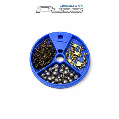 Baitholder Hook, Sinkers, Snaps Assortment Box HSSDB75