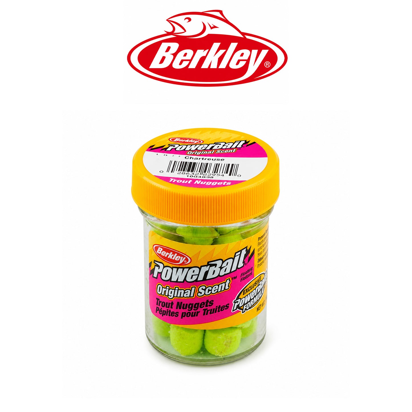 Berkley PowerBait® Power Nuggets® Chartreuse Trout Fishing Bait