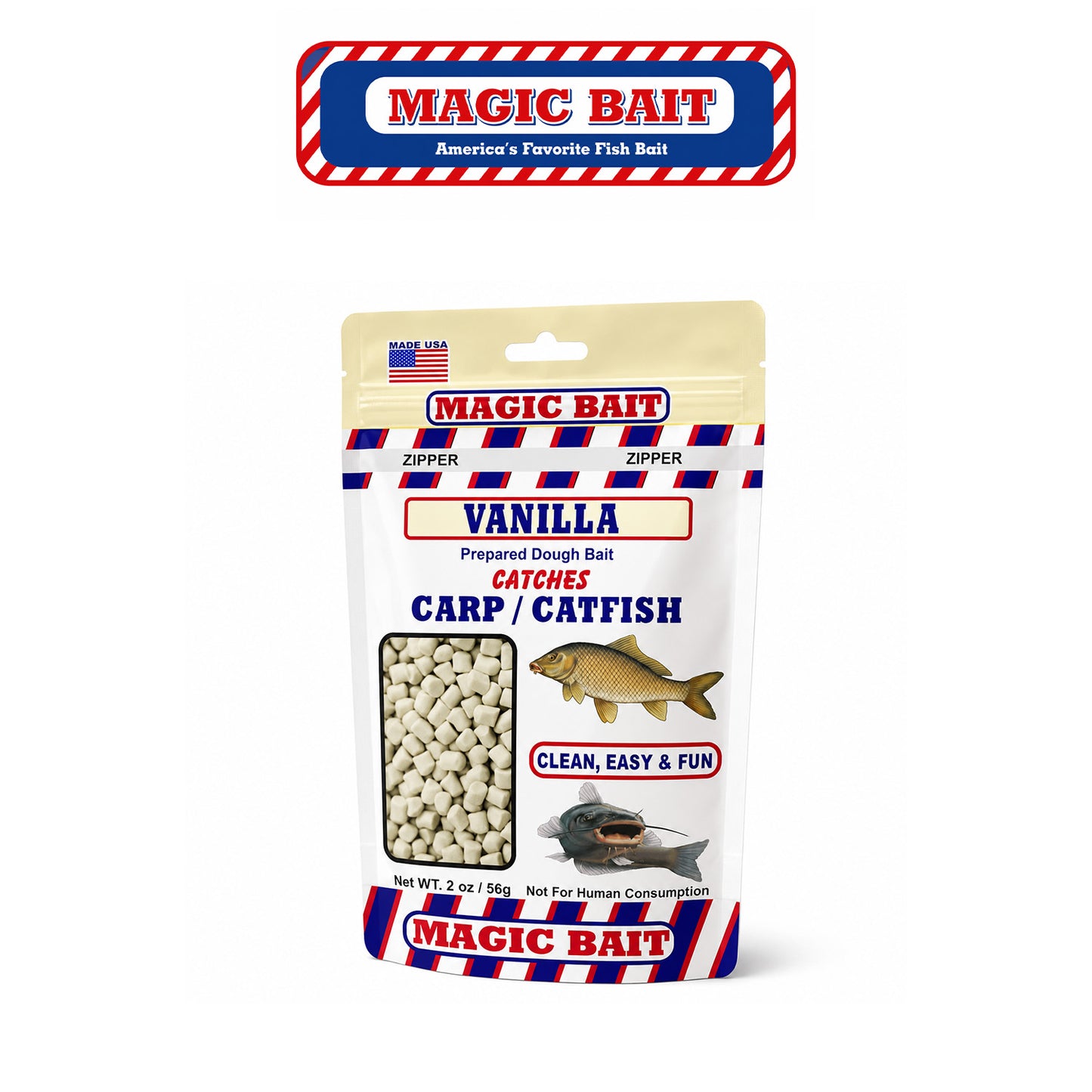 Magic Bait Vanilla Prepared Catfish and Carp Bait