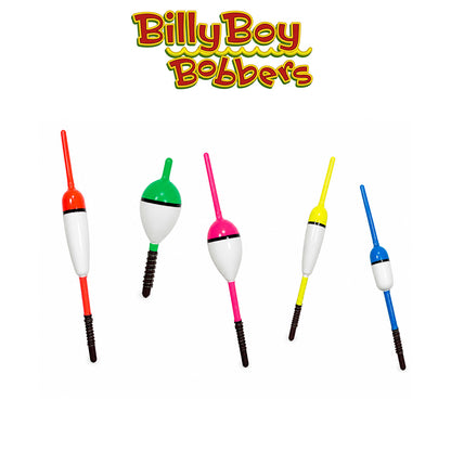 Billy Boy Bobbers 0.75" Balsa Spring Oval – Assorted Brite, 18 Pack
