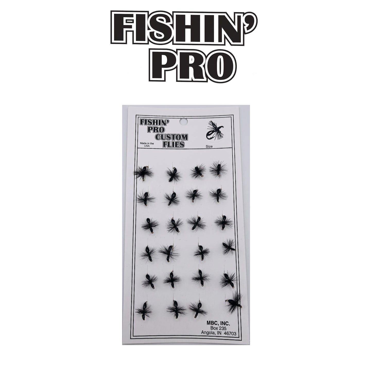 Fishin' Pro Hackled Ant FP ANT Freshwater Fishing Fly
