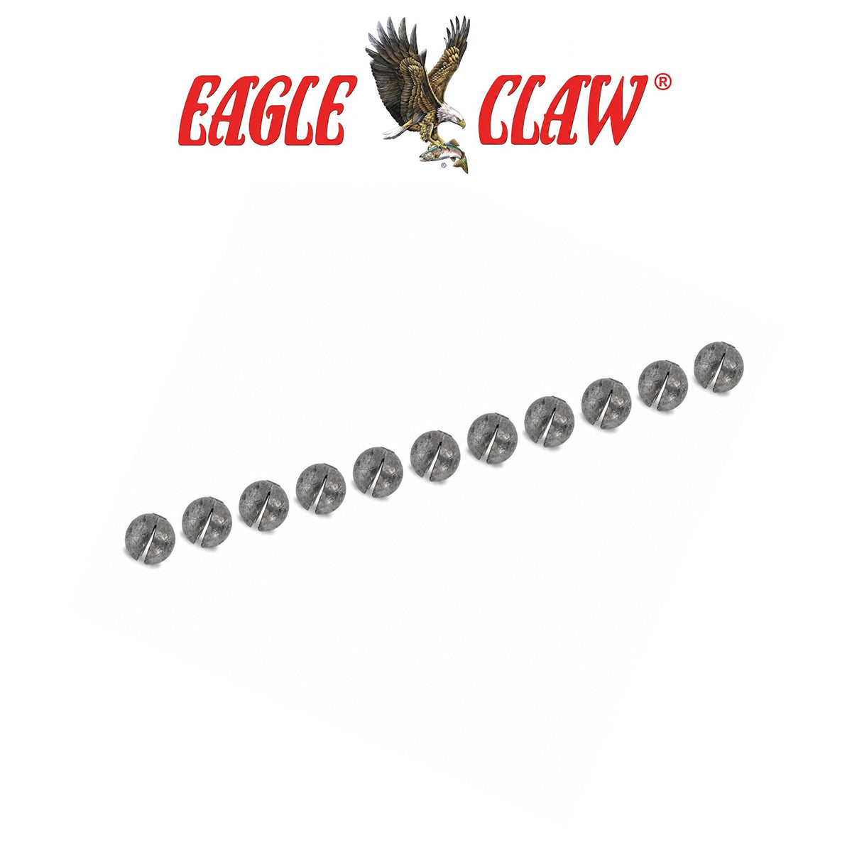 Eagle Claw BB Round Split Shot Sinkers – Reusable Micro Fishing Weights