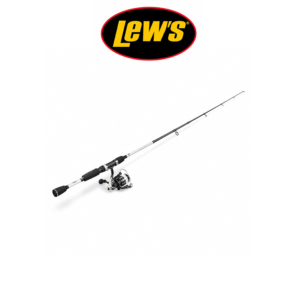 Lew's Hero We Go Rod and Reel Combo, Black/White, 5'6", Size 100 ,5.2:1  Ambidextrous
