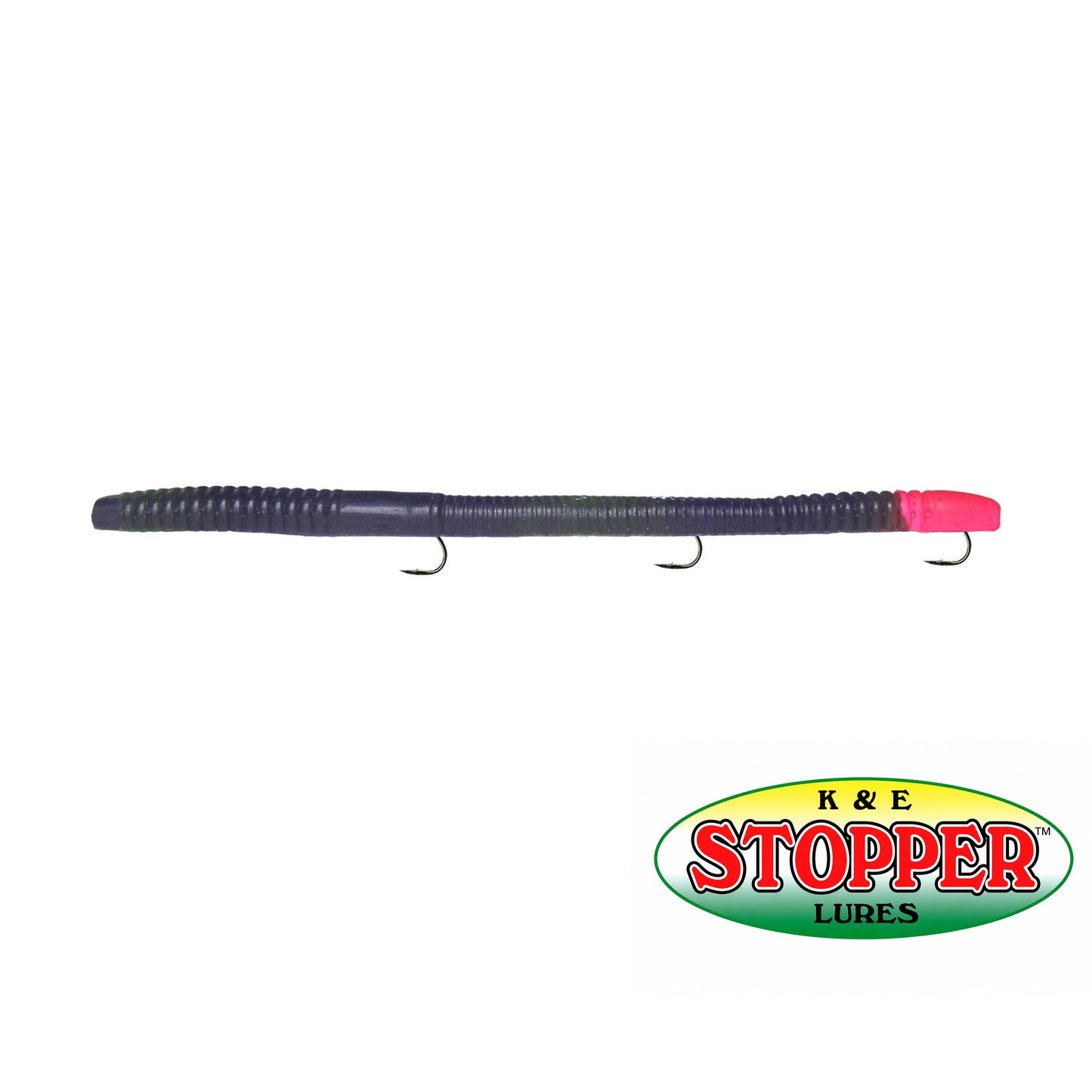 K&E Mag Stopper Regular Hook for Magnum 6" Worms 6/pack