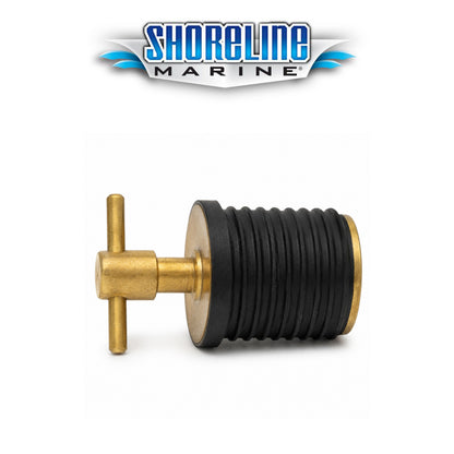Shoreline Marine 1" Brass Twist Drain Plug
