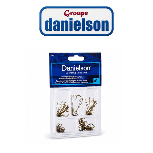 Danielson 60-Piece Assorted Panfish Hook Set