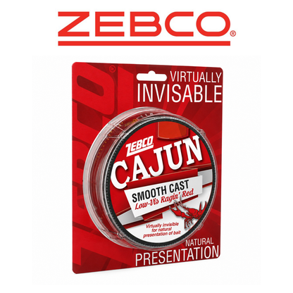 Zebco Cajun Low-Vis Red Fishing Line 12 lb Test 330 Yards