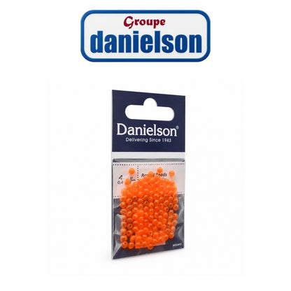 Danielson 4mm Round Beads – Fluor Orange, 110/Pack