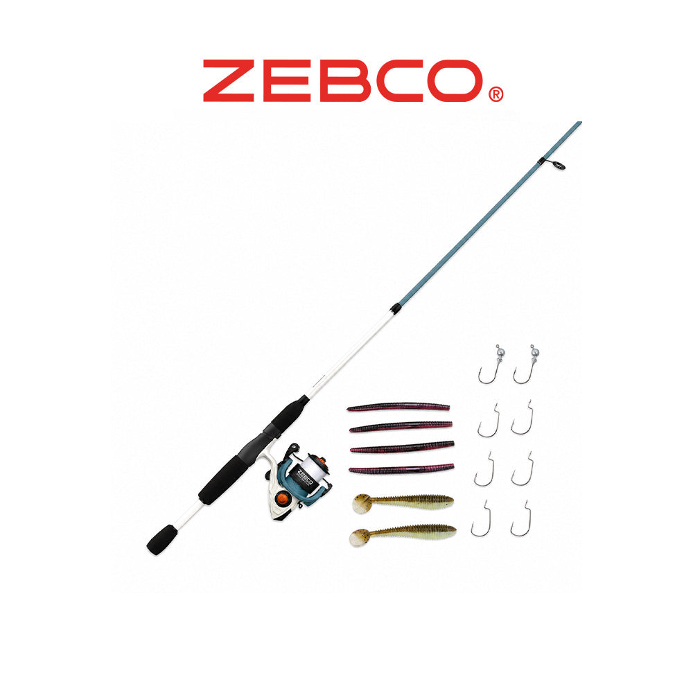 Zebco Custom Z Strike King Spinning Combo – 6'6" 2-Piece Medium Rod