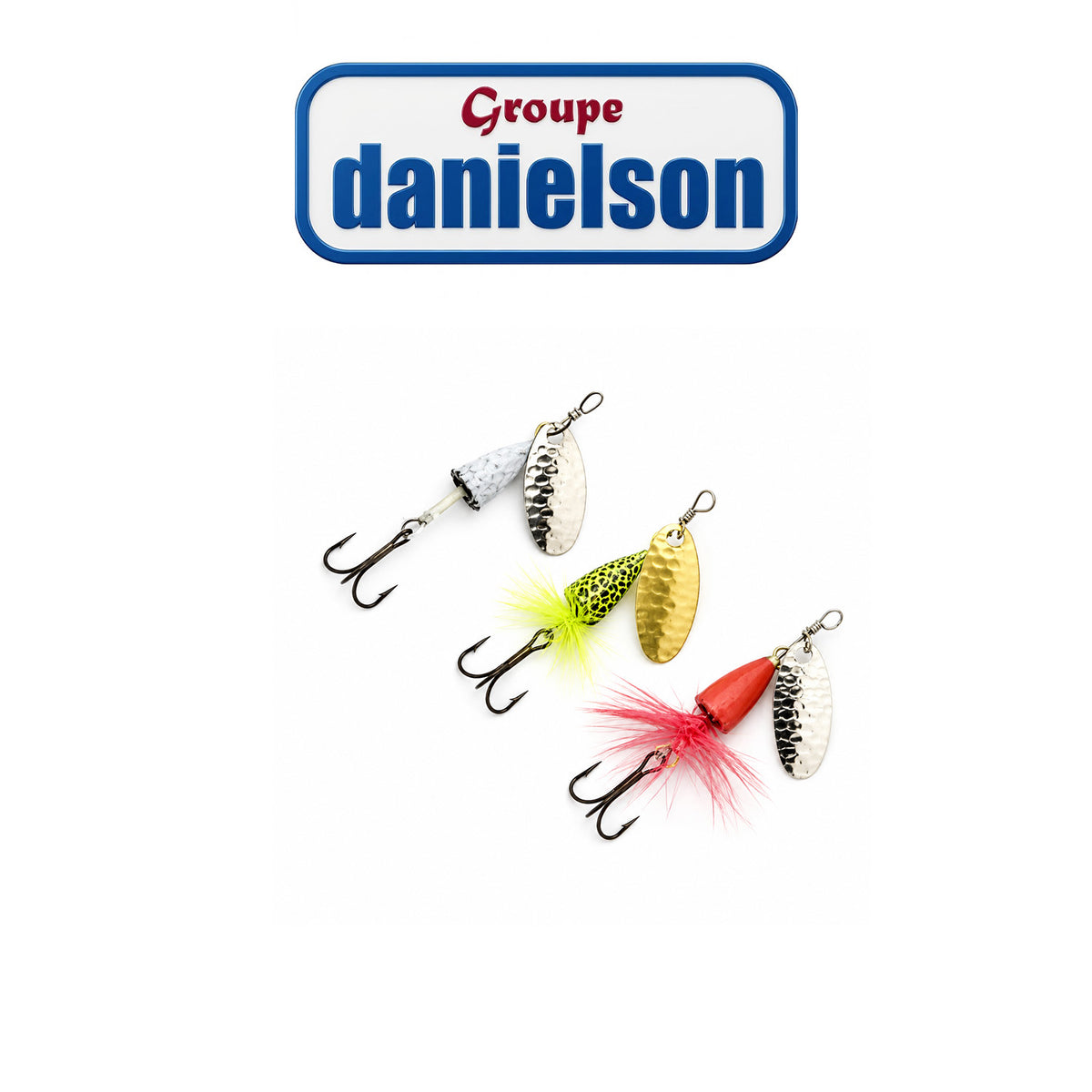 Danielson 3-Piece DN Bantam Tail Spinner Fishing Lure Set