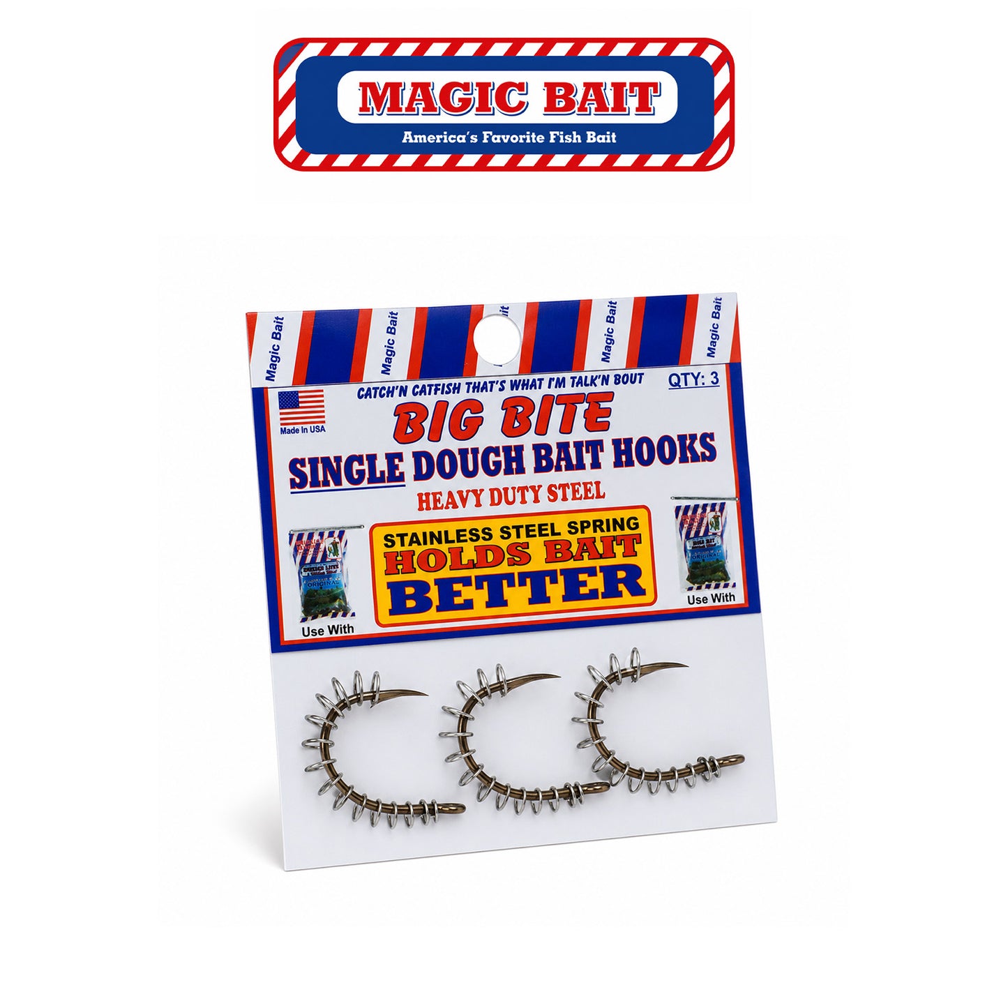 Magic Bait Single Spring Secure Bait Holder Hook