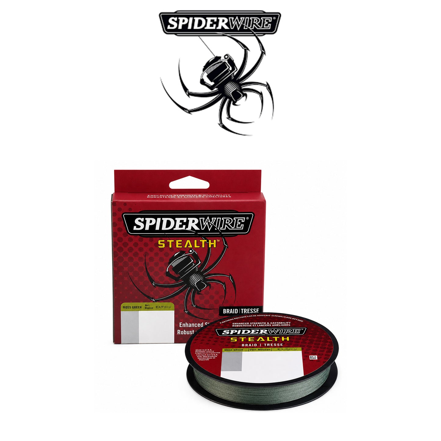 SpiderWire Stealth 125-Yard Green Braided Fishing Line