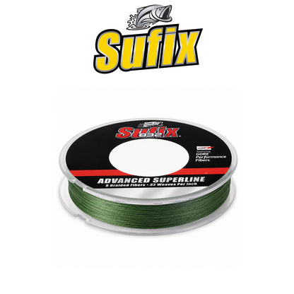 Sufix 832 Advanced Superline Braid Fishing Line Low-Vis Green