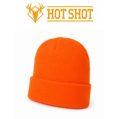 Hot Shot Superstretch Knit Cuff Hat Blaze Orange