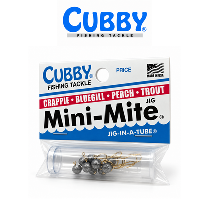 Cubby Round Jig in a Tube – 10-Piece Fishing Jig Set for Panfish, Crappie &amp; Ice Fishing