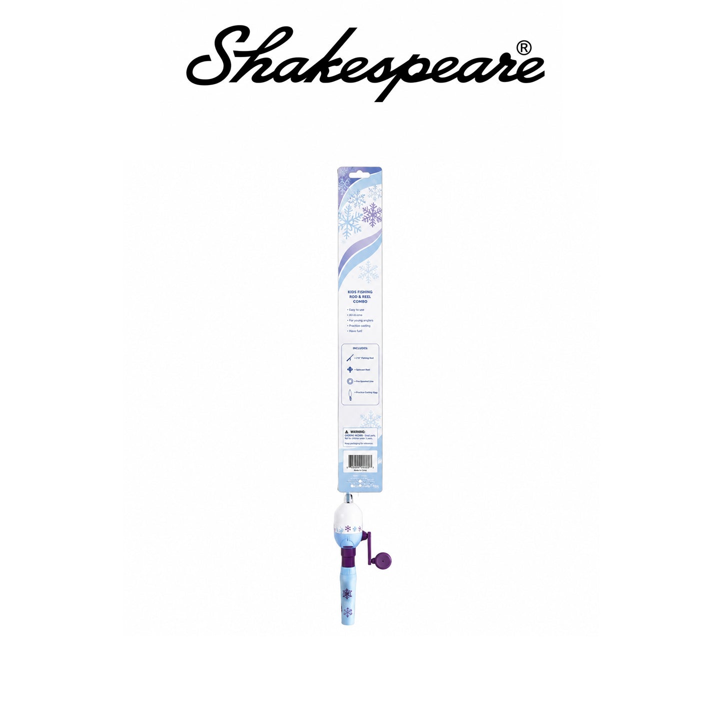 Shakespeare Disney Frozen II Spincast Rod & Reel Combo – Size 5 Reel, 3.1:1 Gear Ratio