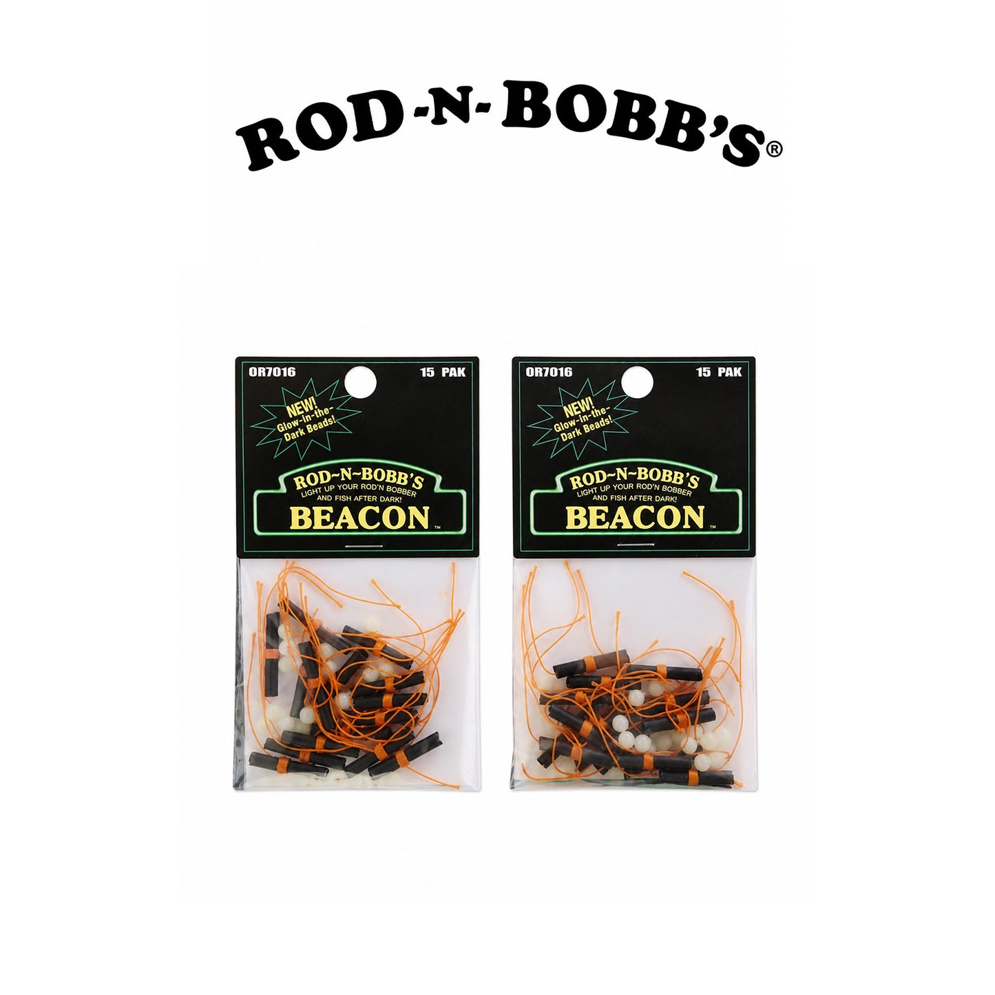 Rod-N-Bobb Orange Bobber Stops for Fishing Floats