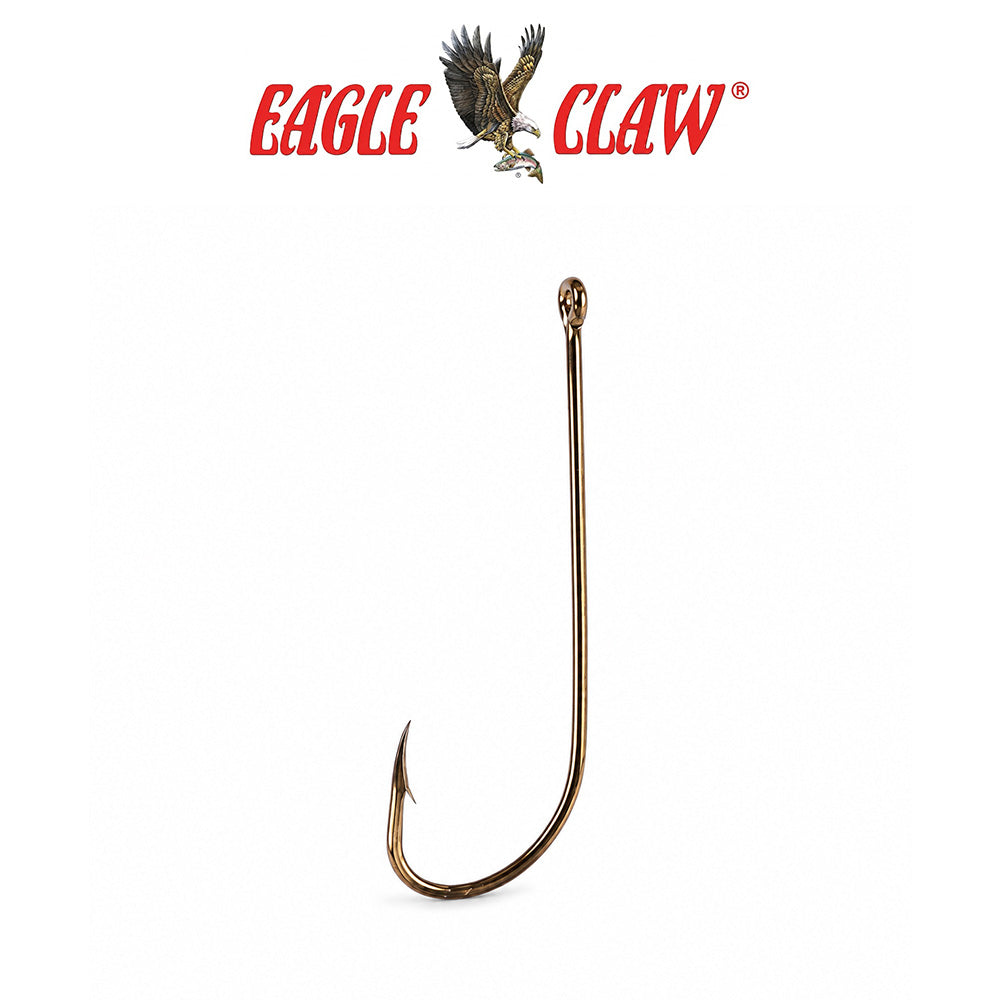 Eagle Claw 2X Long Offset Fishing Hooks 5-Pack