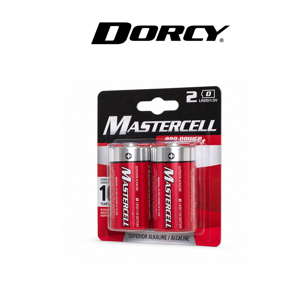 Dorcy Mastercell Alkaline Battery D 2-Pack