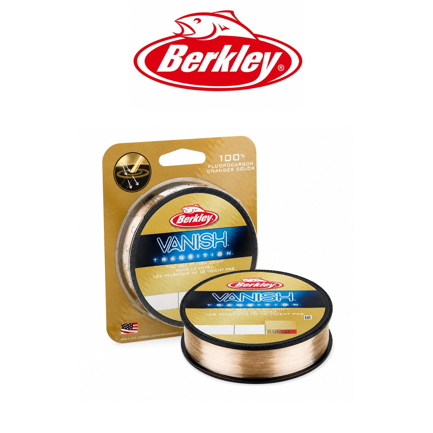 Berkley Vanish Transition Fluorocarbon Fishing Line 4-12lb