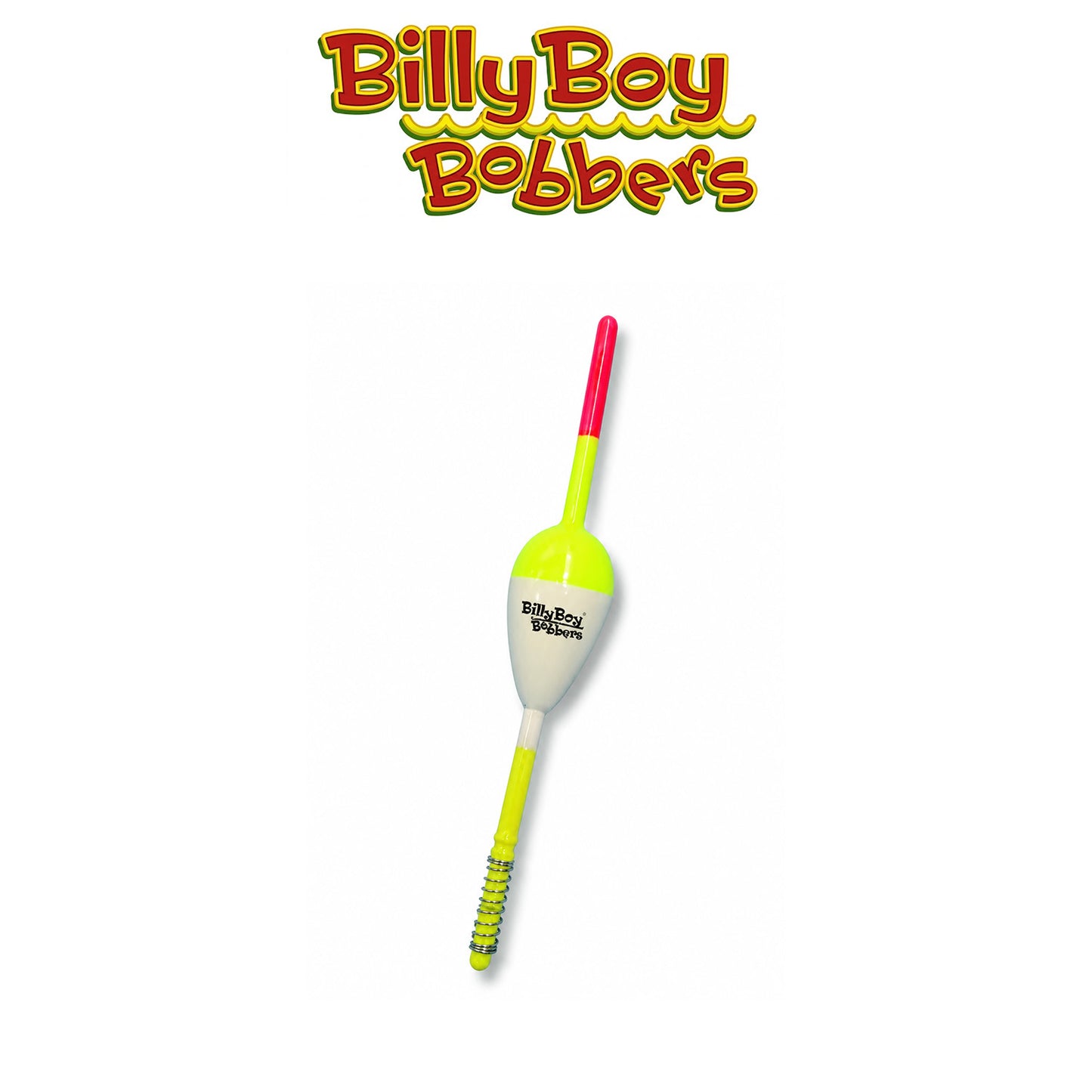 Billy Boy 1" White Lighted Balsa Spring Oval Float - 2 Pack