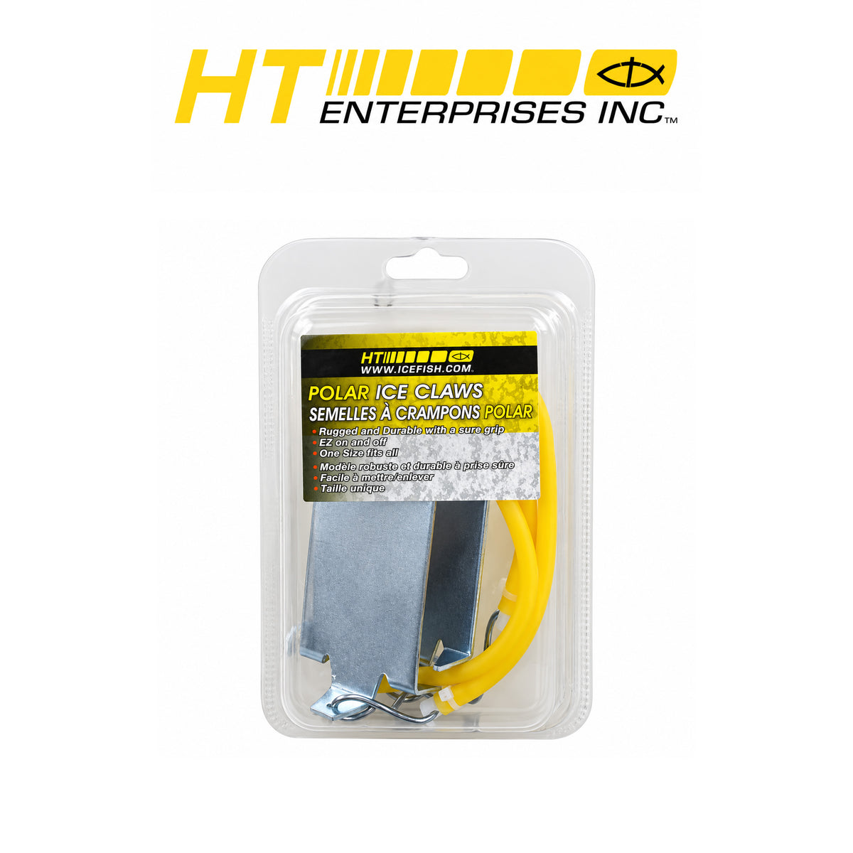 HT Polar Ice Cleats with Chains – Anti-Slip Traction Grips for Ice & Snow