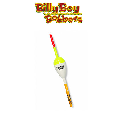 Billy Boy Bobbers 0.88" White Balsa Spring Oval Bobbers 18 Pack