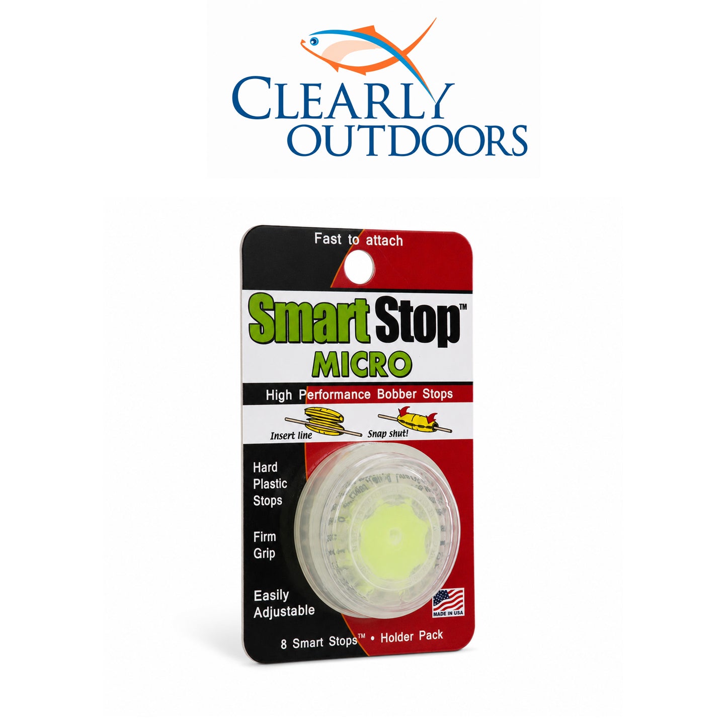 Clearly Outdoors Smart Stop Micro Bobber Stops