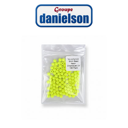 Danielson 5mm Round Beads – Chartreuse, 90 Pack