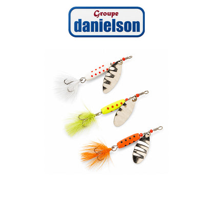 Danielson 3-Piece Marble Spinner Assortment – Fishing Lure Kit