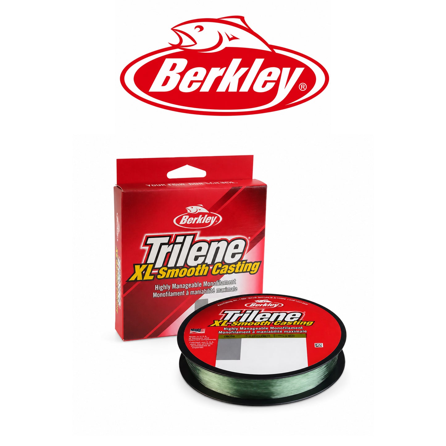 Berkley Trilene XL Filler Spool Low-Vis Green Fishing Line