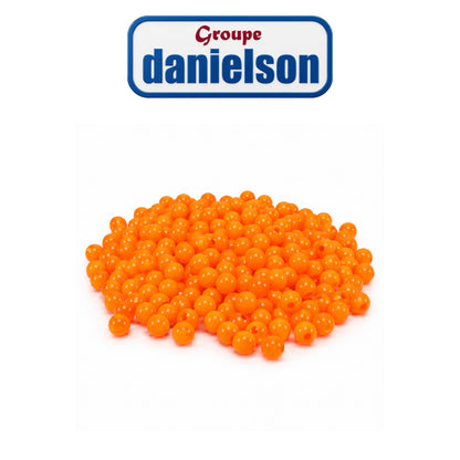 Danielson 8mm Round Beads – Fluor Orange, 35 Pieces/pack