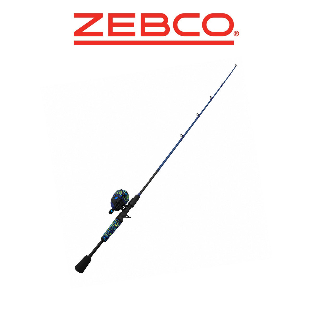 Zebco Roam Energy Green/Blue 6'0" 2-Piece Medium Spincast Fishing Combo
