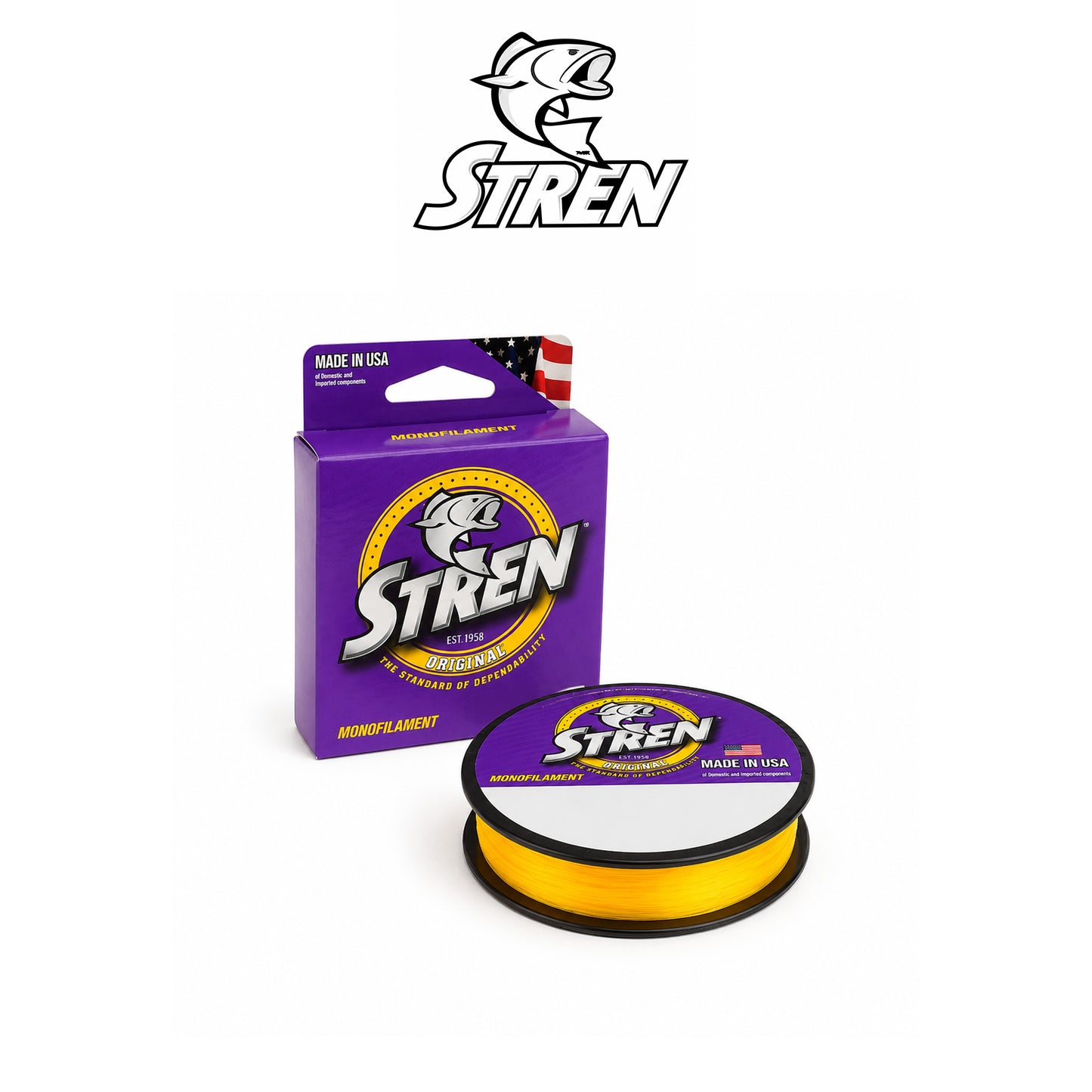 Stren Pony Spool Hi-Vis Gold Fishing Line 100yd