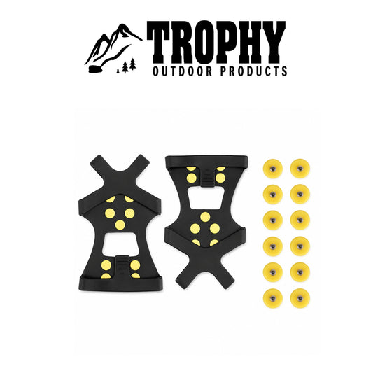 Fishin' Pro Durable Ice Grips for Ice Fishing & Winter Outdoor Activities