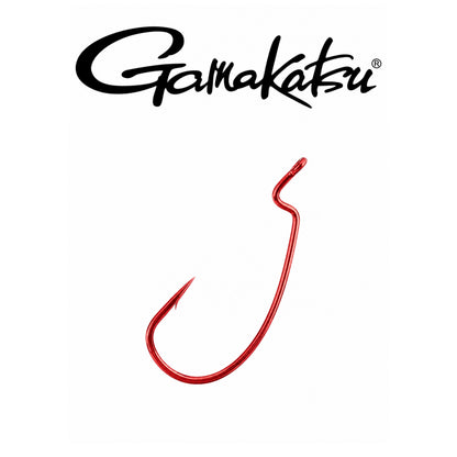 Gamakatsu Offset EWG Red Extra Wide Gap Fishing Hook
