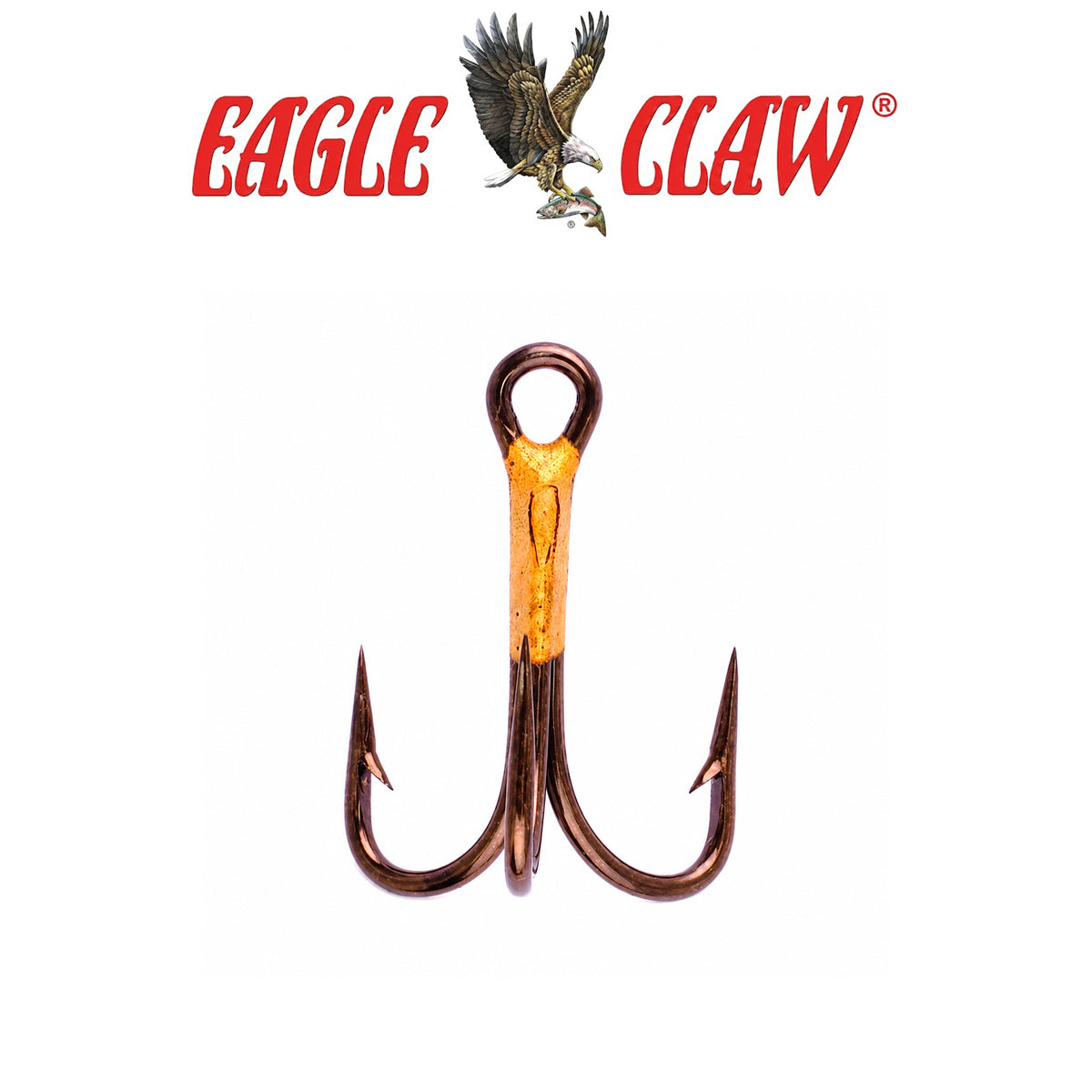 Eagle Claw Lazer 4X Treble Regular Shank Straight Point 5-Pack Fishing Hooks