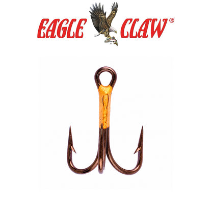 Eagle Claw Lazer 4X Treble Regular Shank Straight Point 5-Pack Fishing Hooks