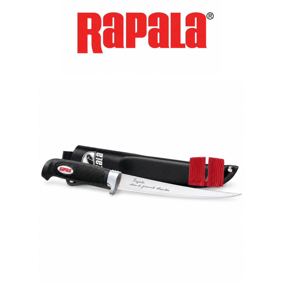 Soft Grip Fillet Knife Set with Single Stage Sharpener & Sheath