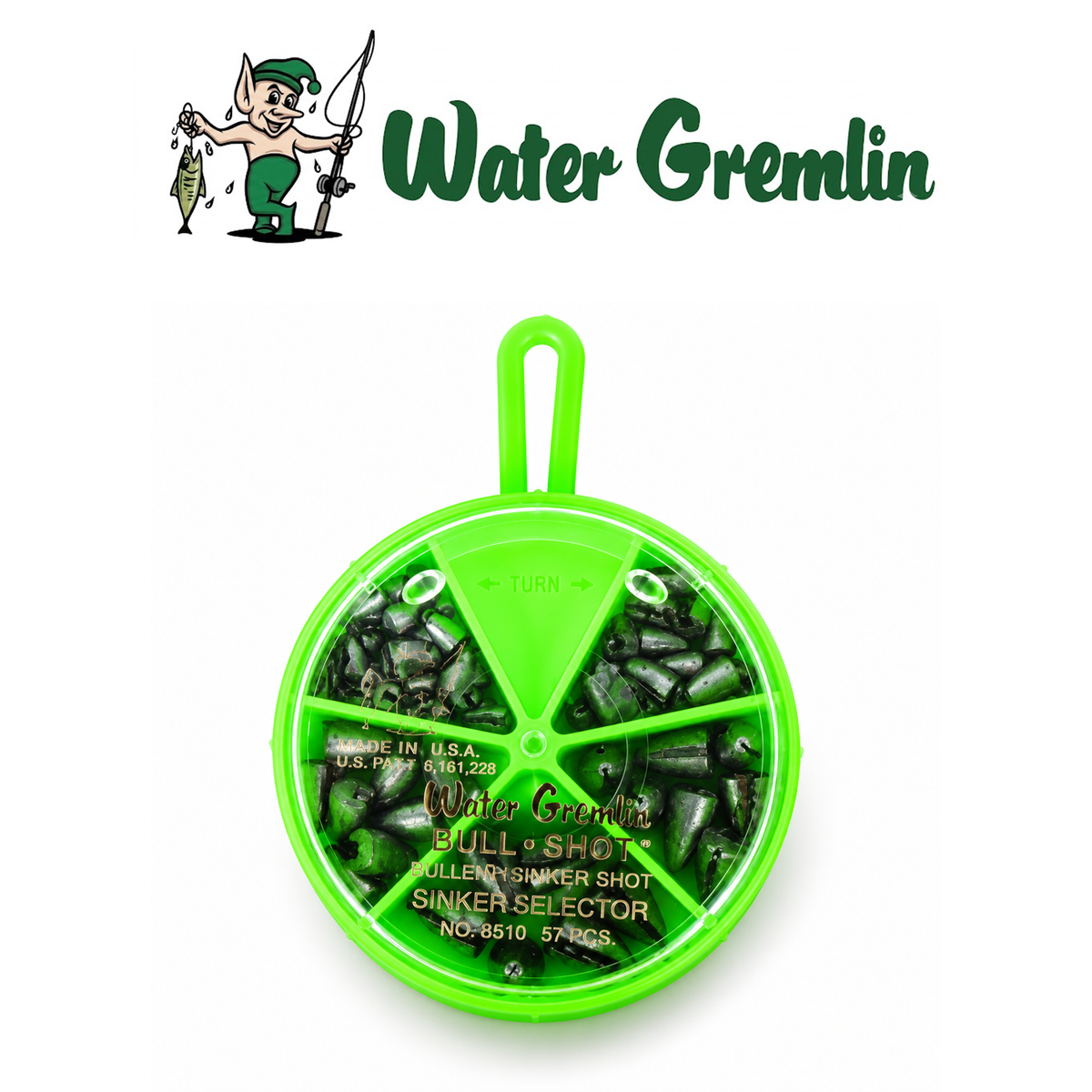 Water Gremlin 10BS Bull-Shot™ Fishing Sinkers – Precision Weights for Finesse Fishing