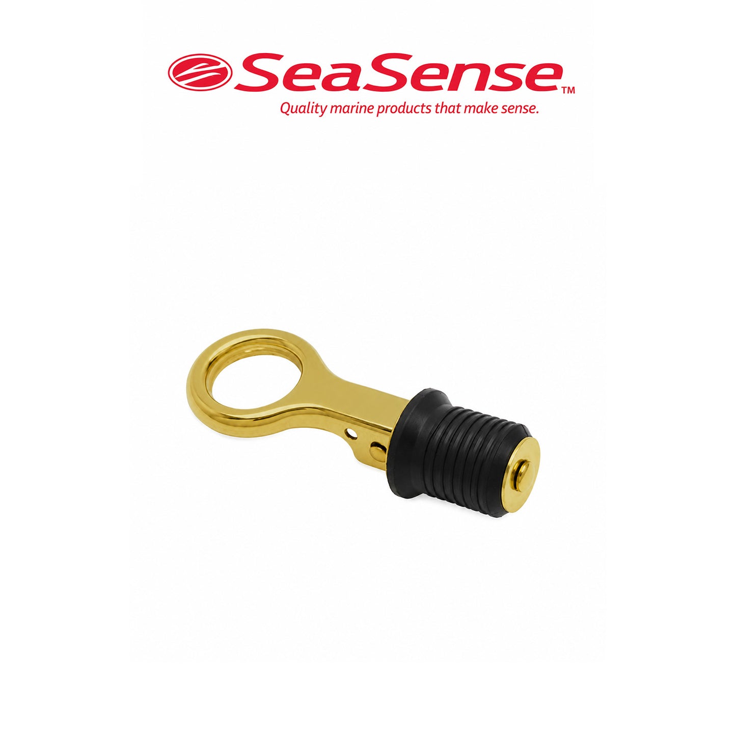 SeaSense 1" Brass Snap Drain Plug for Marine Boats