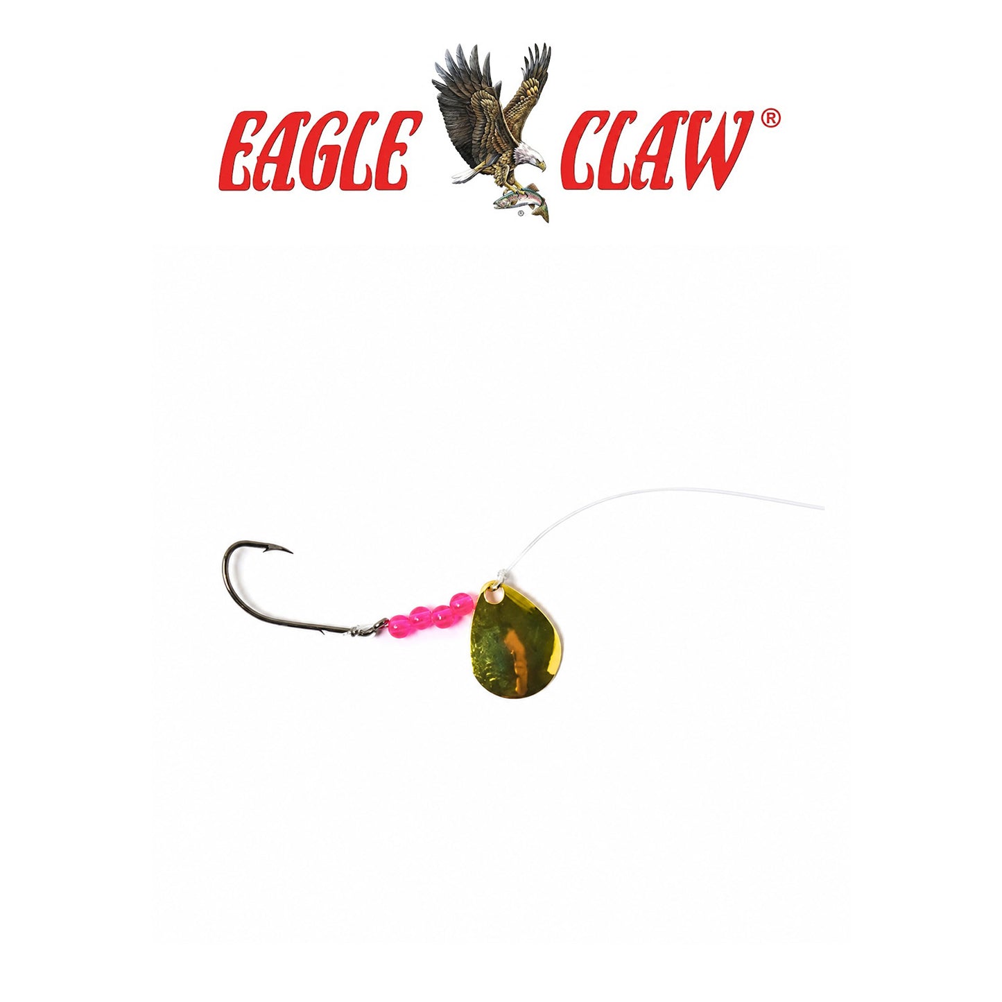 Eagle Claw 2-Way Gold Spinner for Freshwater & Light Saltwater Fishing