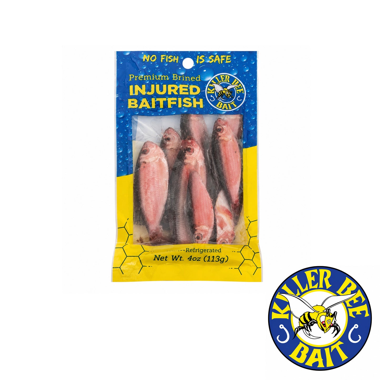 Killer Bee Injured Baitfish Red Lifelike Fishing Lure