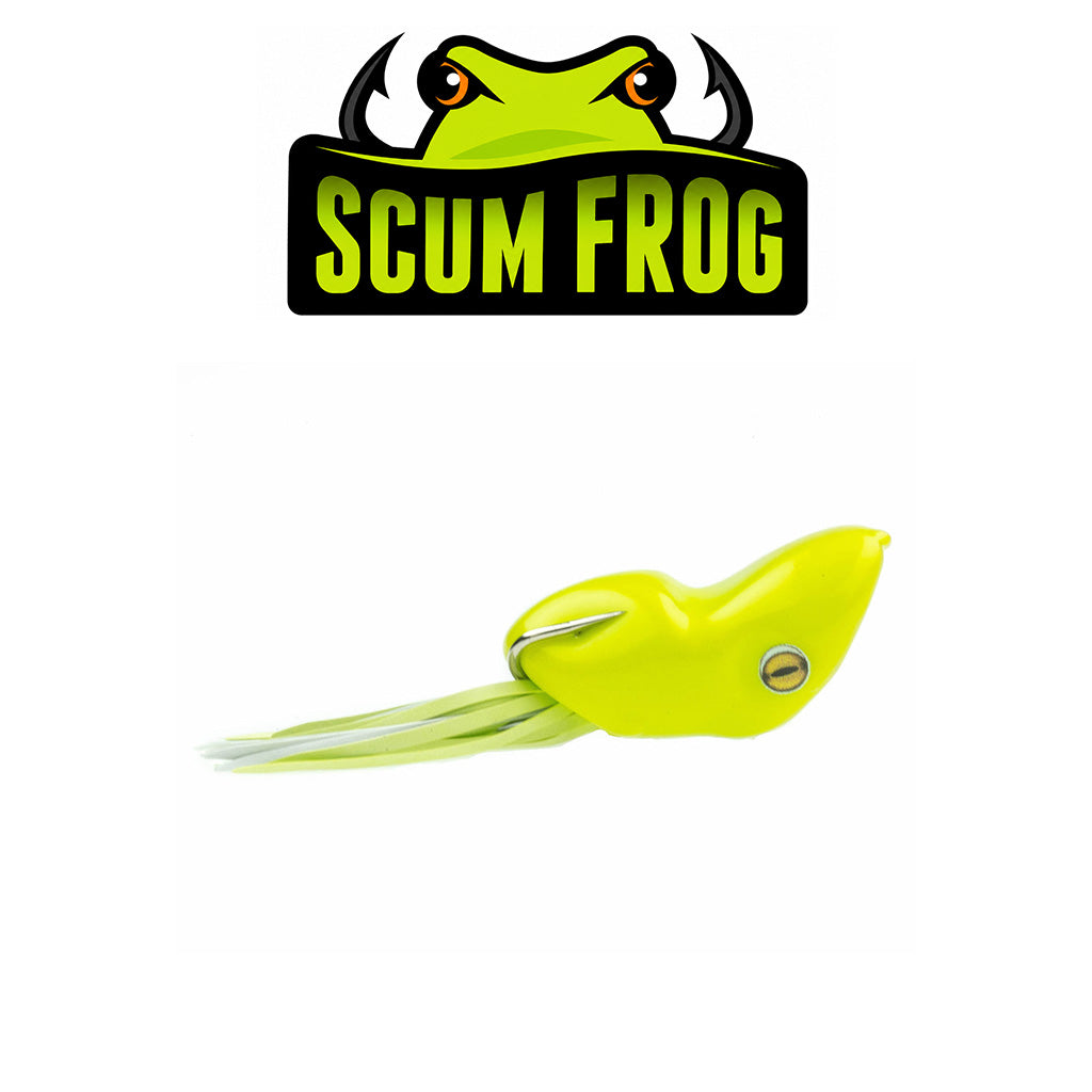Scum Frog Fishing Popper Lure Bait with Treble Hooks
