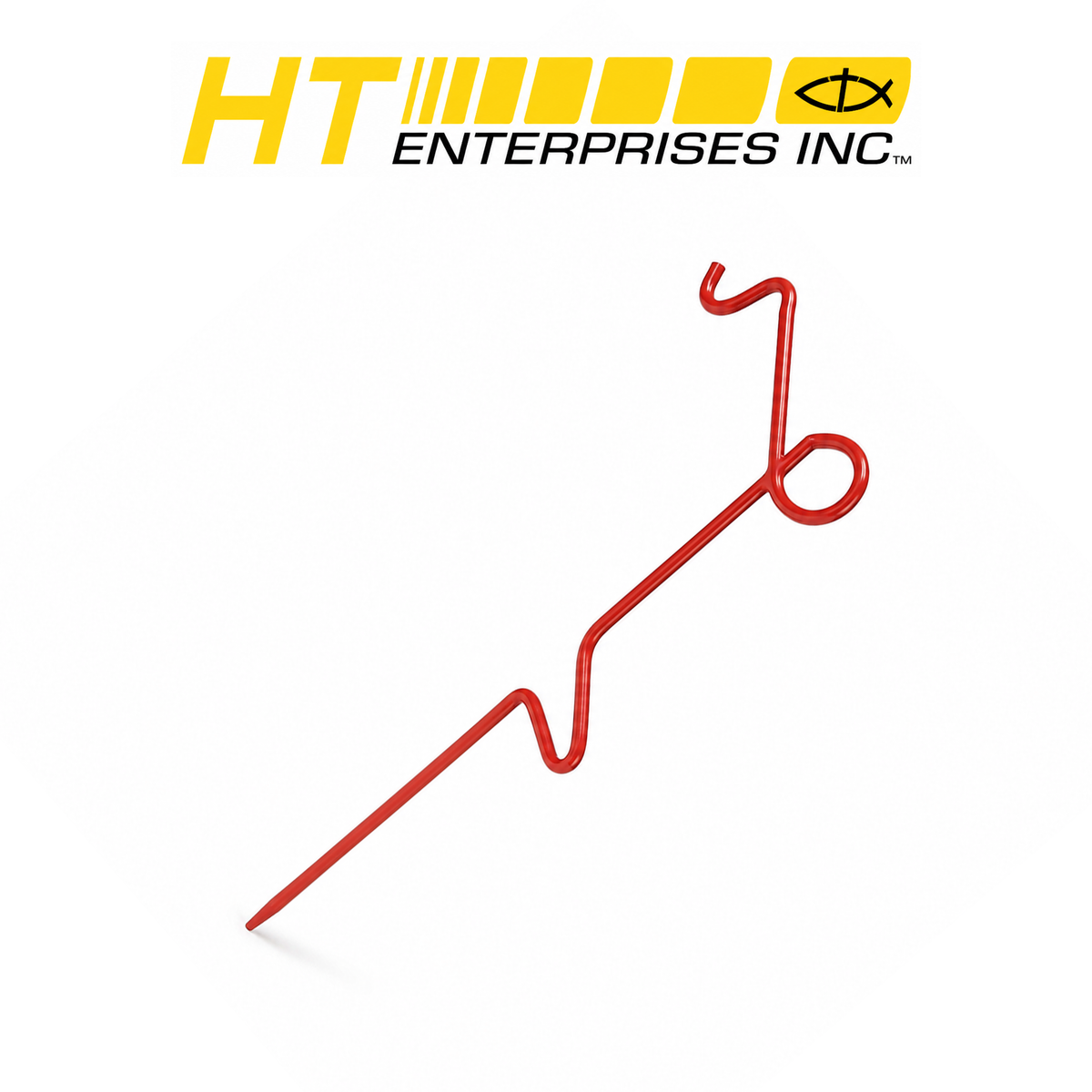 HT Enterprises 40" Red Heavy-Duty Rod Holder