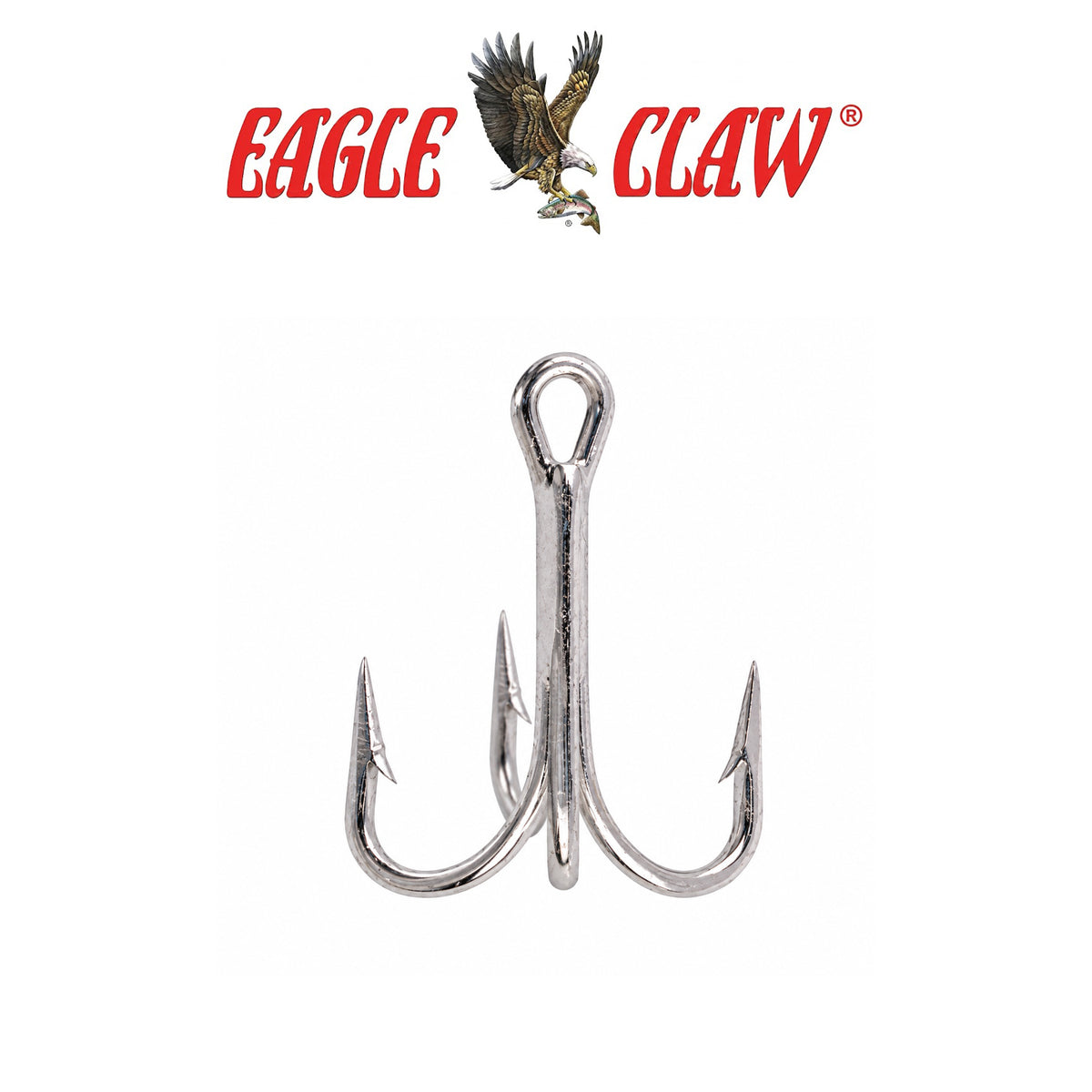 Eagle Claw Lazer Sharp 4X Treble Hook – Regular Shank Straight Point