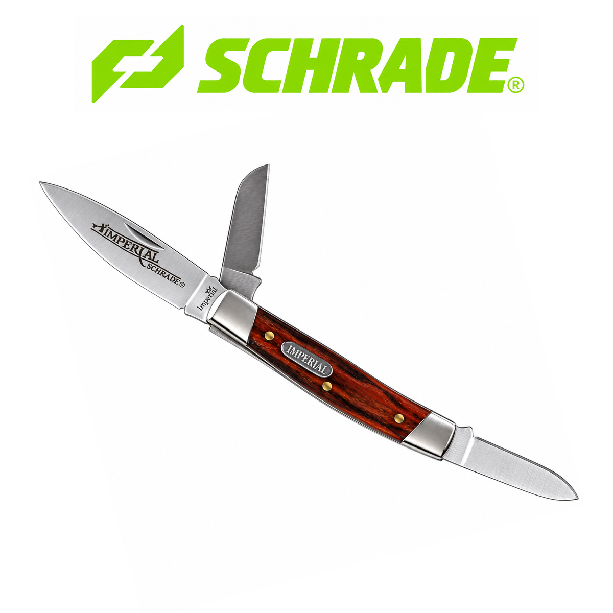 Schrade Imperial Stockman Folding Pocket Knife – Classic 3-Blade Everyday Carry Knife