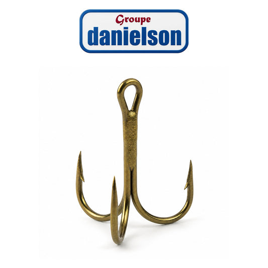 Danielson Bronze Treble Fishing Hooks - 36/Box
