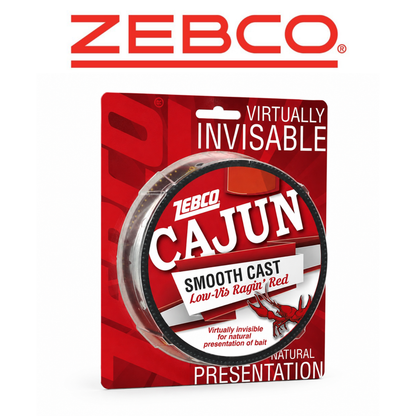 ZEBCO Cajun Low-Vis Red Monofilament Fishing Line 6 lb 330 yd